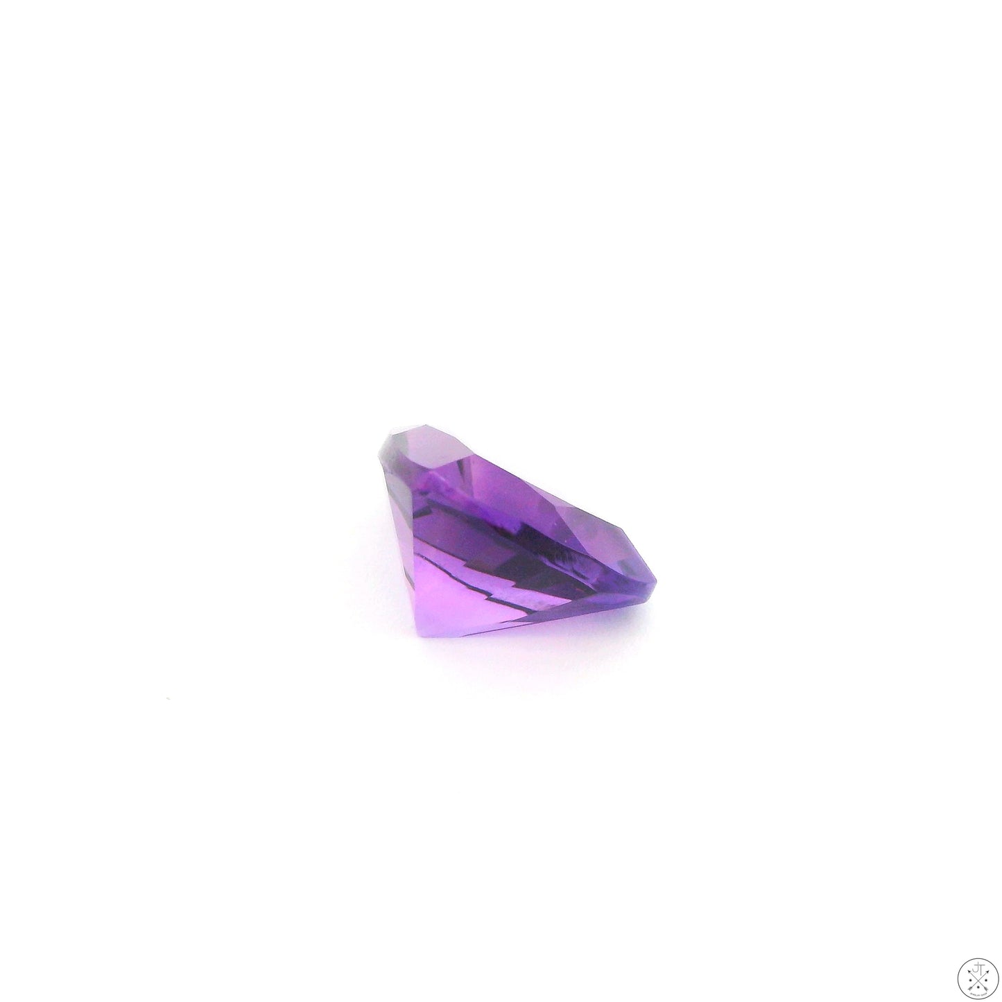 2.10 Carat Natural Amethyst Quartz 9 mm Triangle Faceted Gemstone Loose Trillion