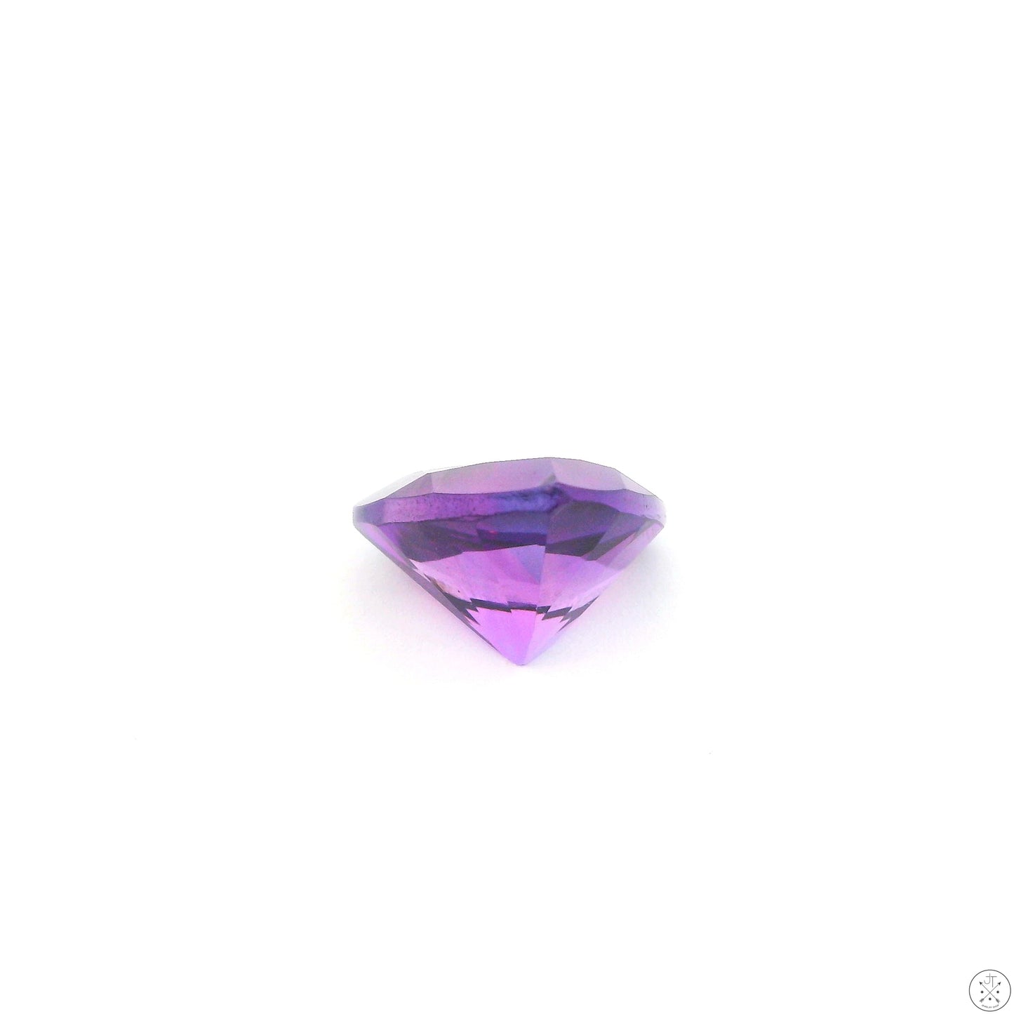 2.10 Carat Natural Amethyst Quartz 9 mm Triangle Faceted Gemstone Loose Trillion