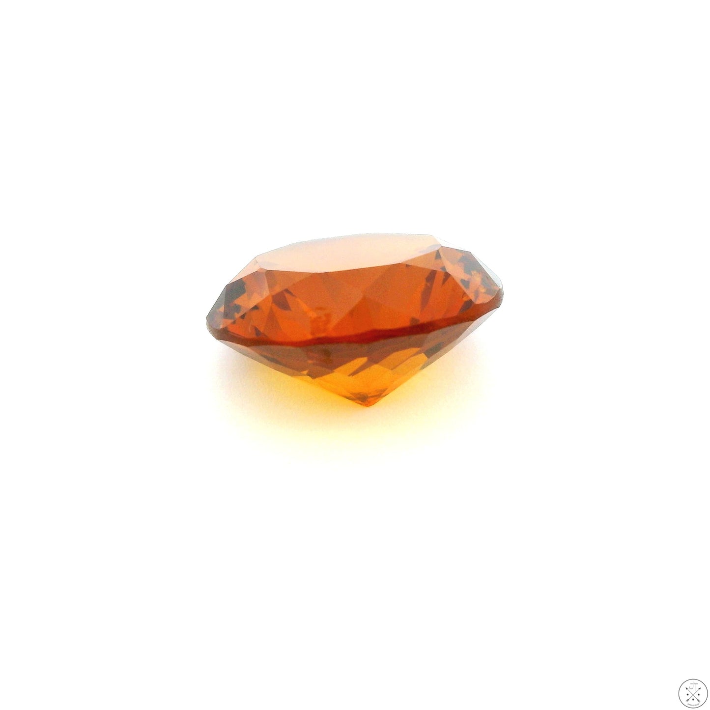 9.33 carat Natural Citrine 12.9 mm Round Faceted Gemstone Loose Brazil