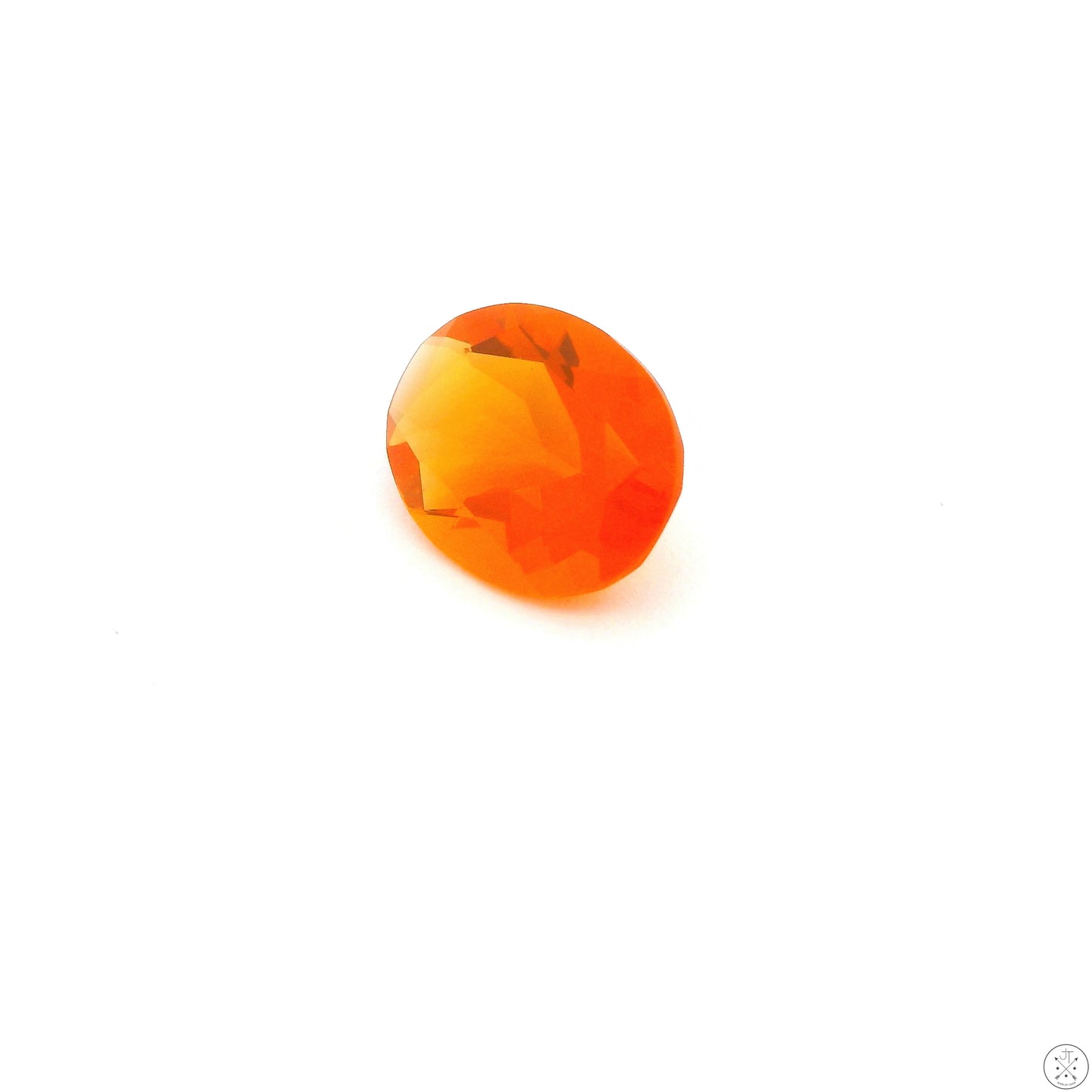 1.15 Carat Orange Fire Opal 9 x 7 mm Oval Natural Gemstone Loose