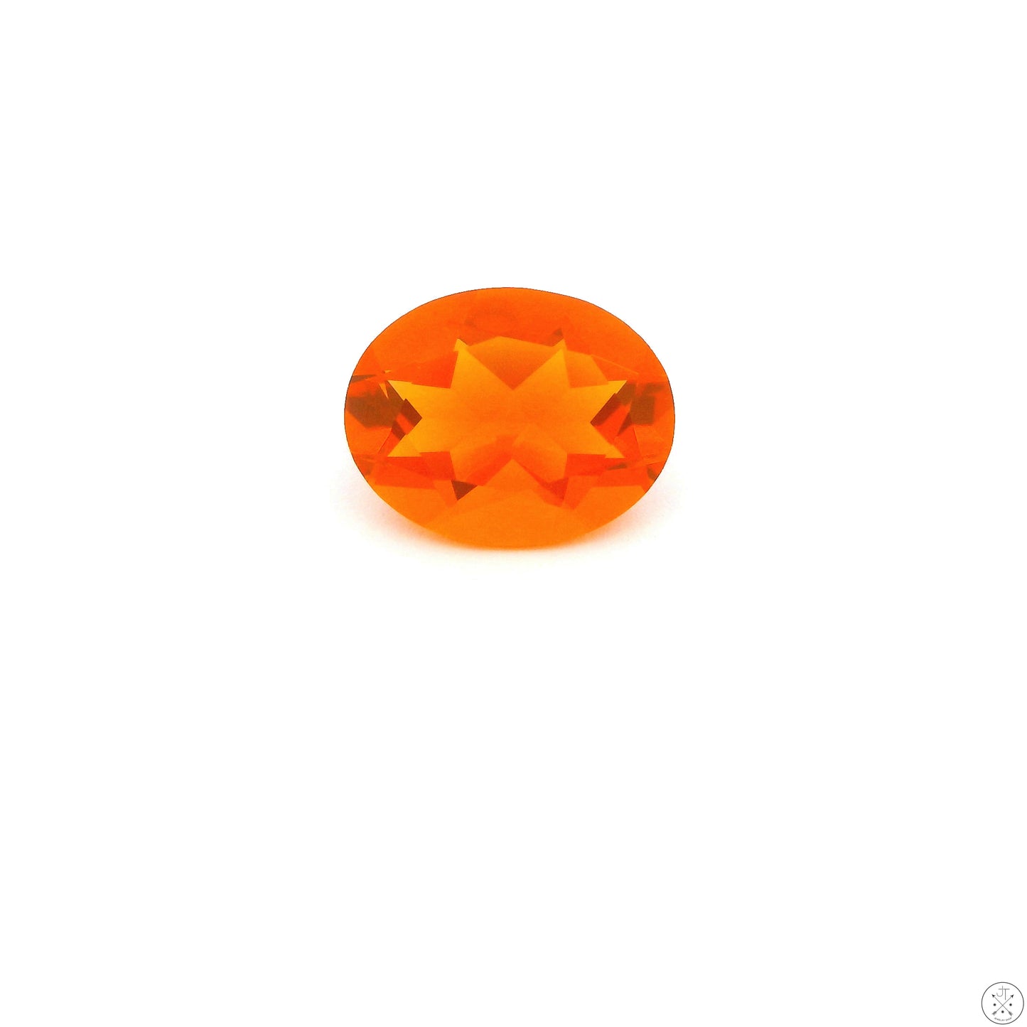 1.15 Carat Orange Fire Opal 9 x 7 mm Oval Natural Gemstone Loose