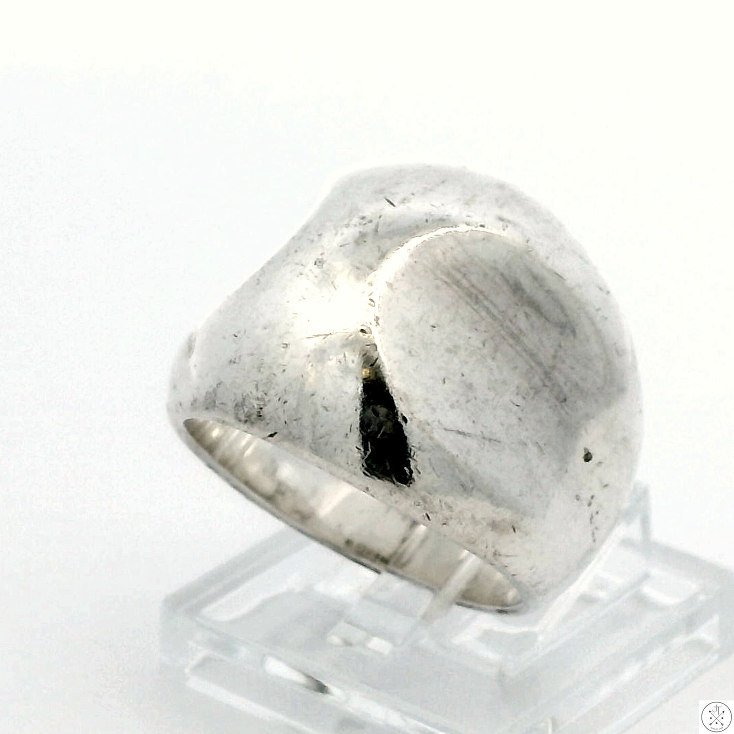 Vintage Sterling Silver Domed Band Size 6.5 Mexico Contemporary Ring