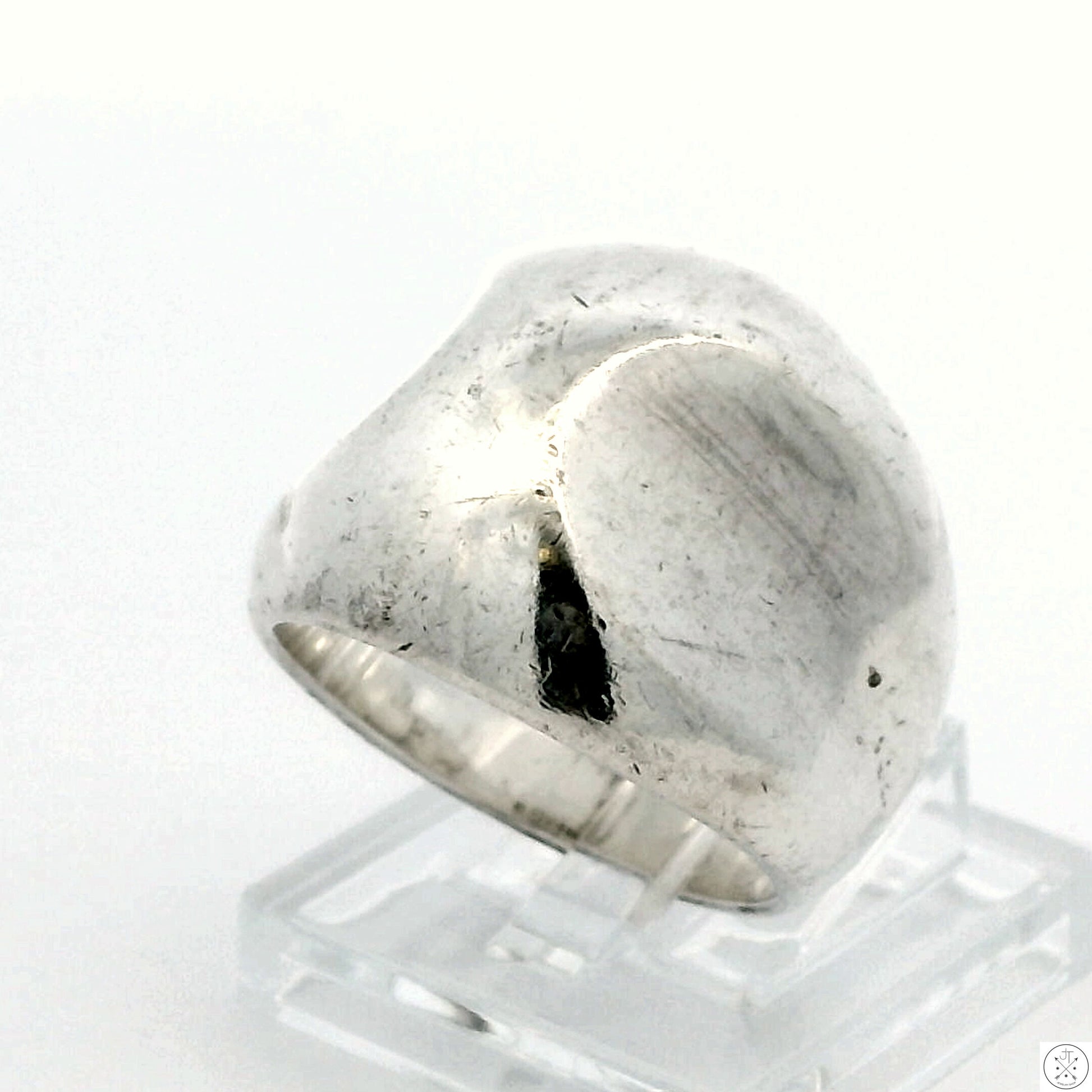 Vintage Sterling Silver Domed Band Size 6.5 Mexico Contemporary Ring