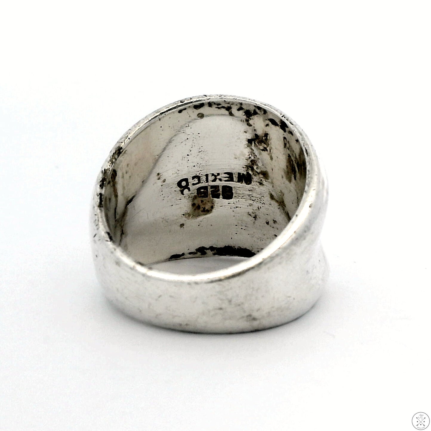 Vintage Sterling Silver Domed Band Size 6.5 Mexico Contemporary Ring