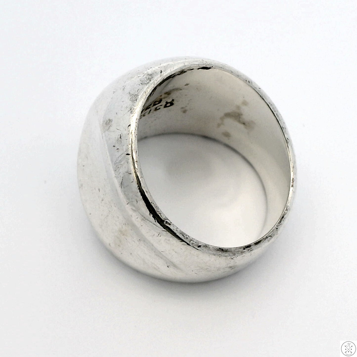 Vintage Sterling Silver Domed Band Size 6.5 Mexico Contemporary Ring