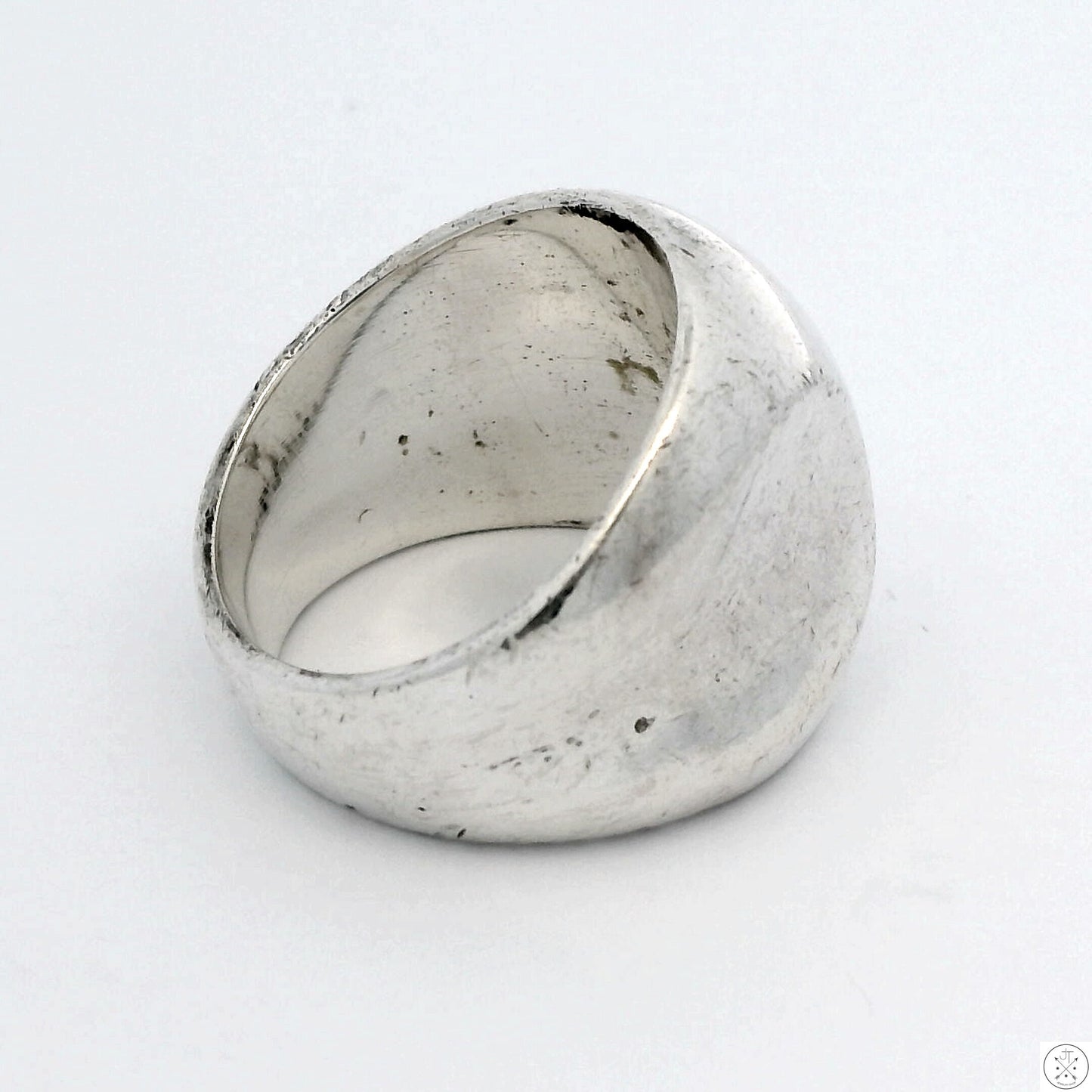 Vintage Sterling Silver Domed Band Size 6.5 Mexico Contemporary Ring