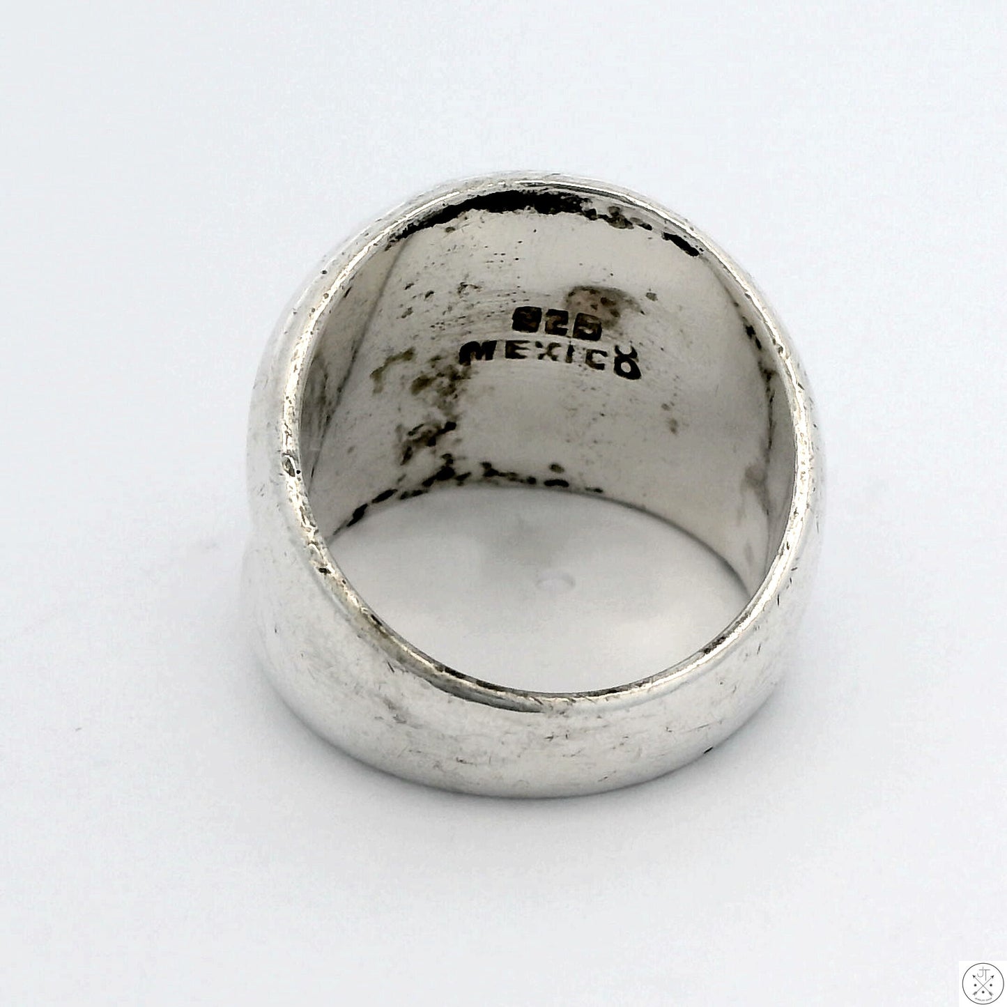 Vintage Sterling Silver Domed Band Size 6.5 Mexico Contemporary Ring