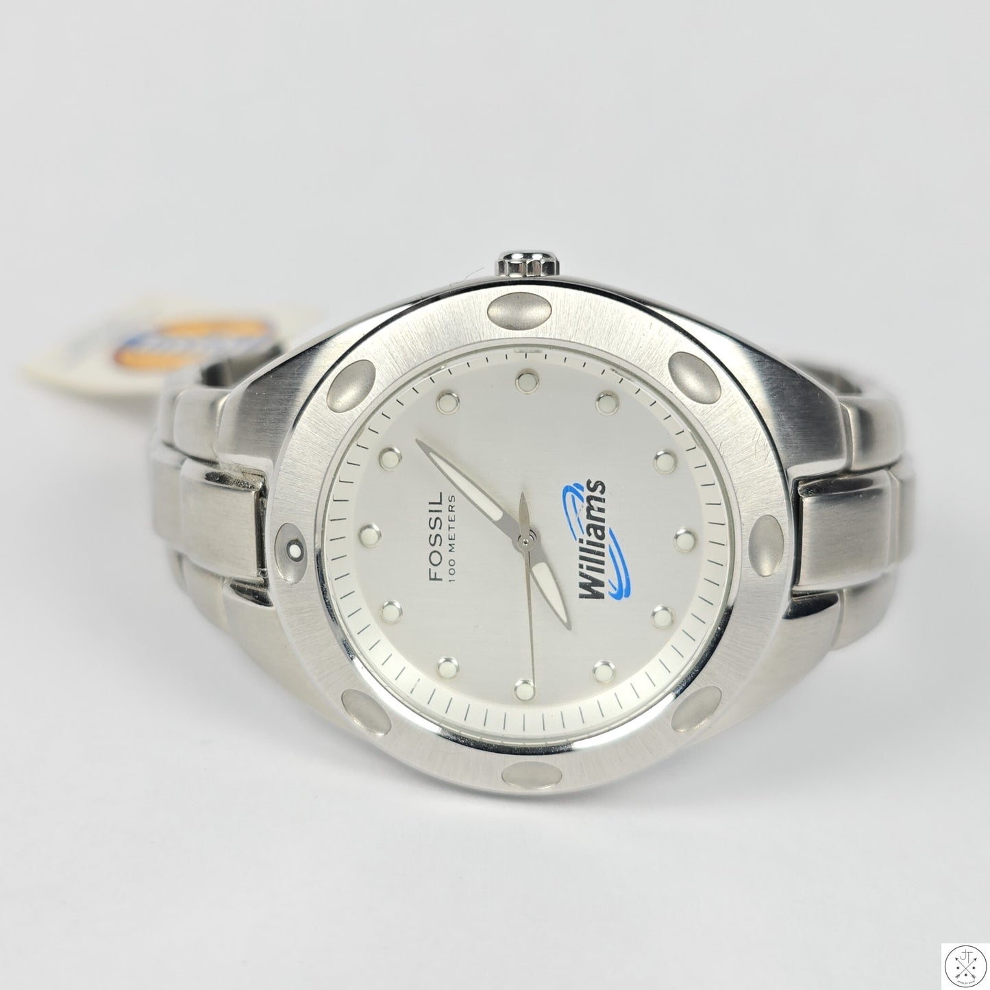 Fossil 40 mm Watch Quartz Box & Manual Williams Energy Dial New Battery 8 in