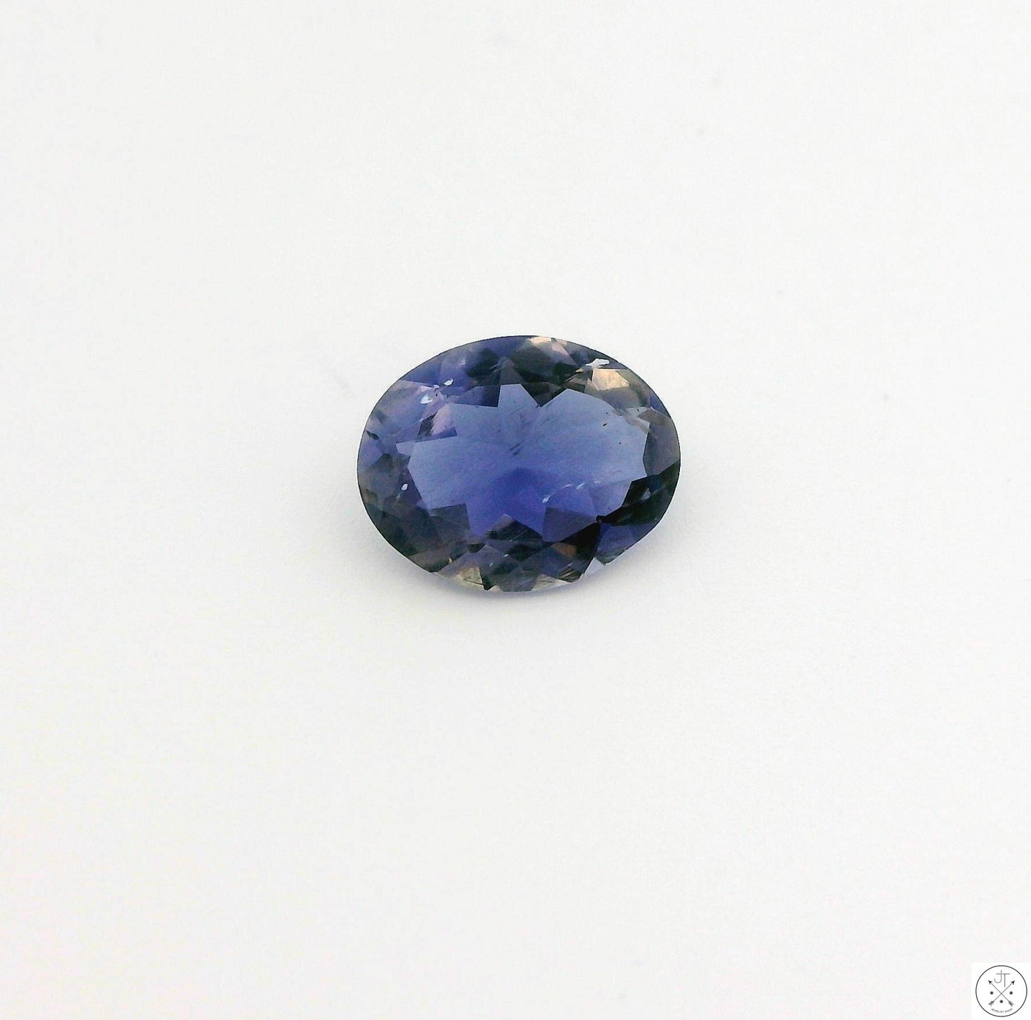 1.14 Carat Natural Iolite 9 x 7 mm Oval Cut Faceted Gemstone Loose
