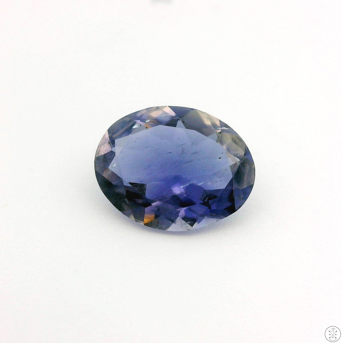1.14 Carat Natural Iolite 9 x 7 mm Oval Cut Faceted Gemstone Loose