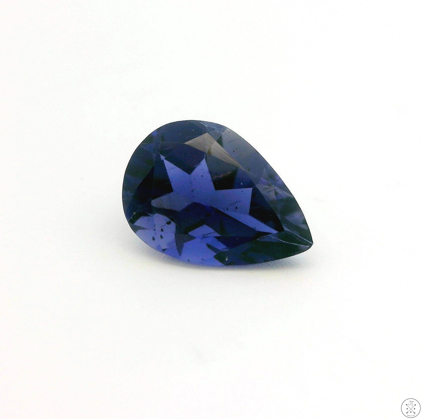 1.58 Carat Natural Iolite 12 x 6 mm Pear Cut Faceted Gemstone Loose