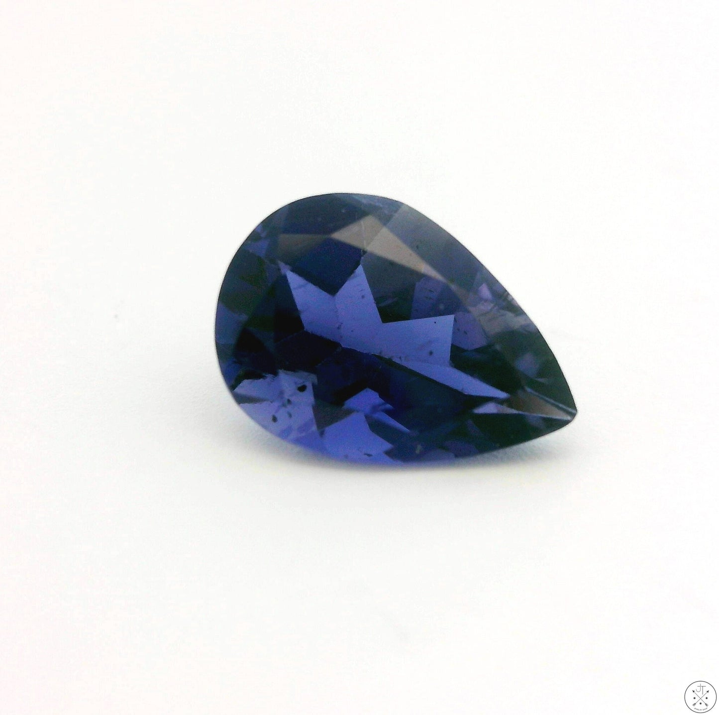 1.58 Carat Natural Iolite 12 x 6 mm Pear Cut Faceted Gemstone Loose