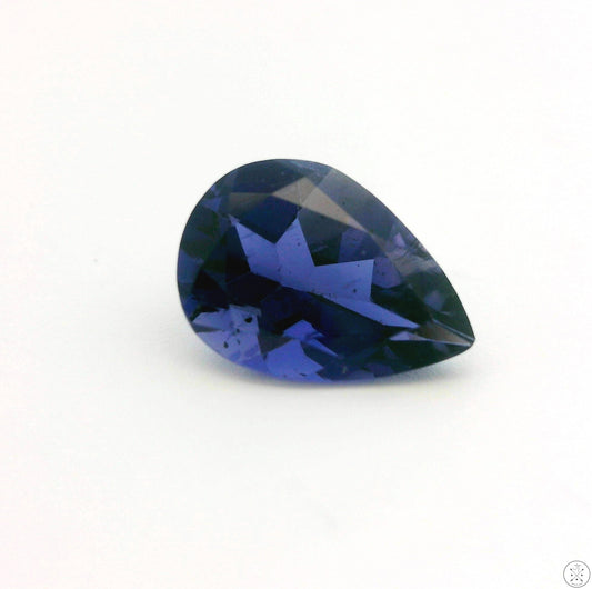 1.58 Carat Natural Iolite 12 x 6 mm Pear Cut Faceted Gemstone Loose
