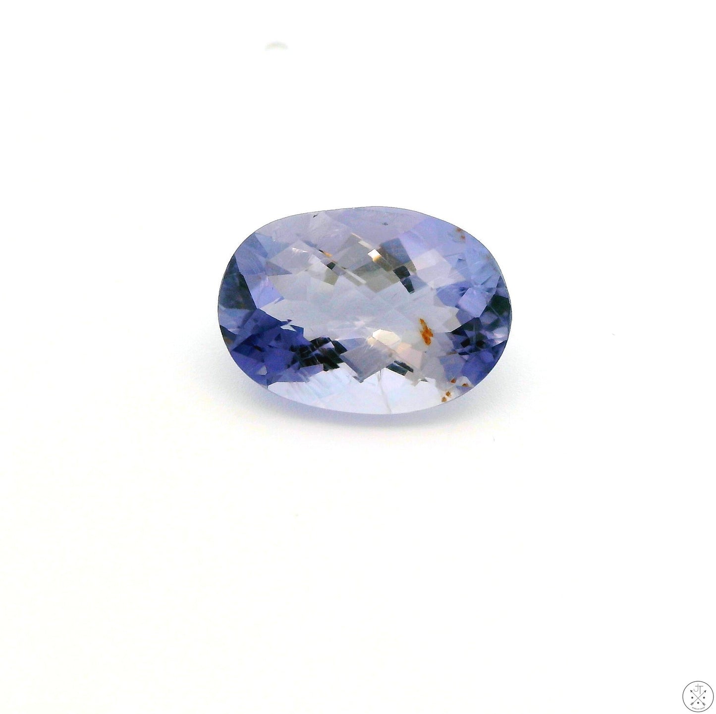 5.00 Carat Natural Iolite 14 x 10 mm Oval Cut Faceted Gemstone Loose Checkerboard