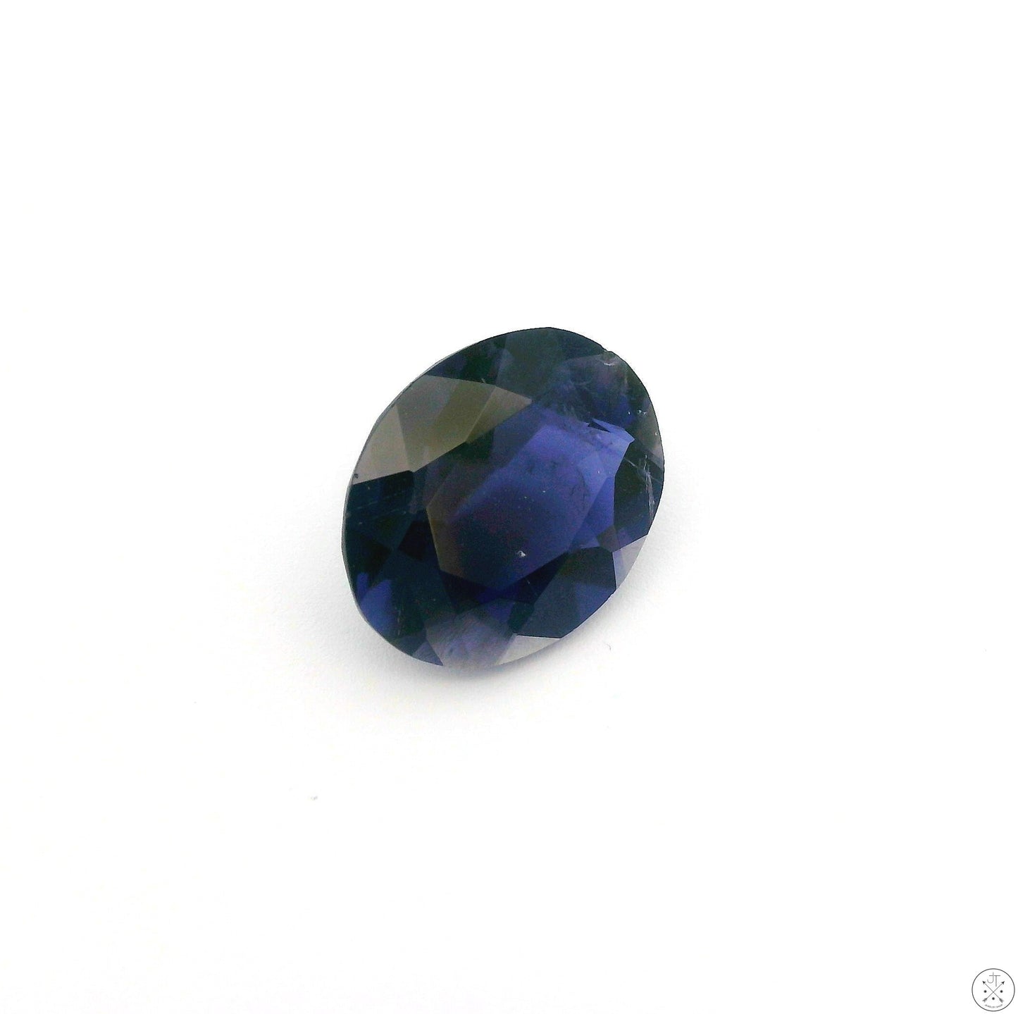 2.56 Carat Natural Iolite 11 x 9 mm Oval Cut Faceted Gemstone Loose