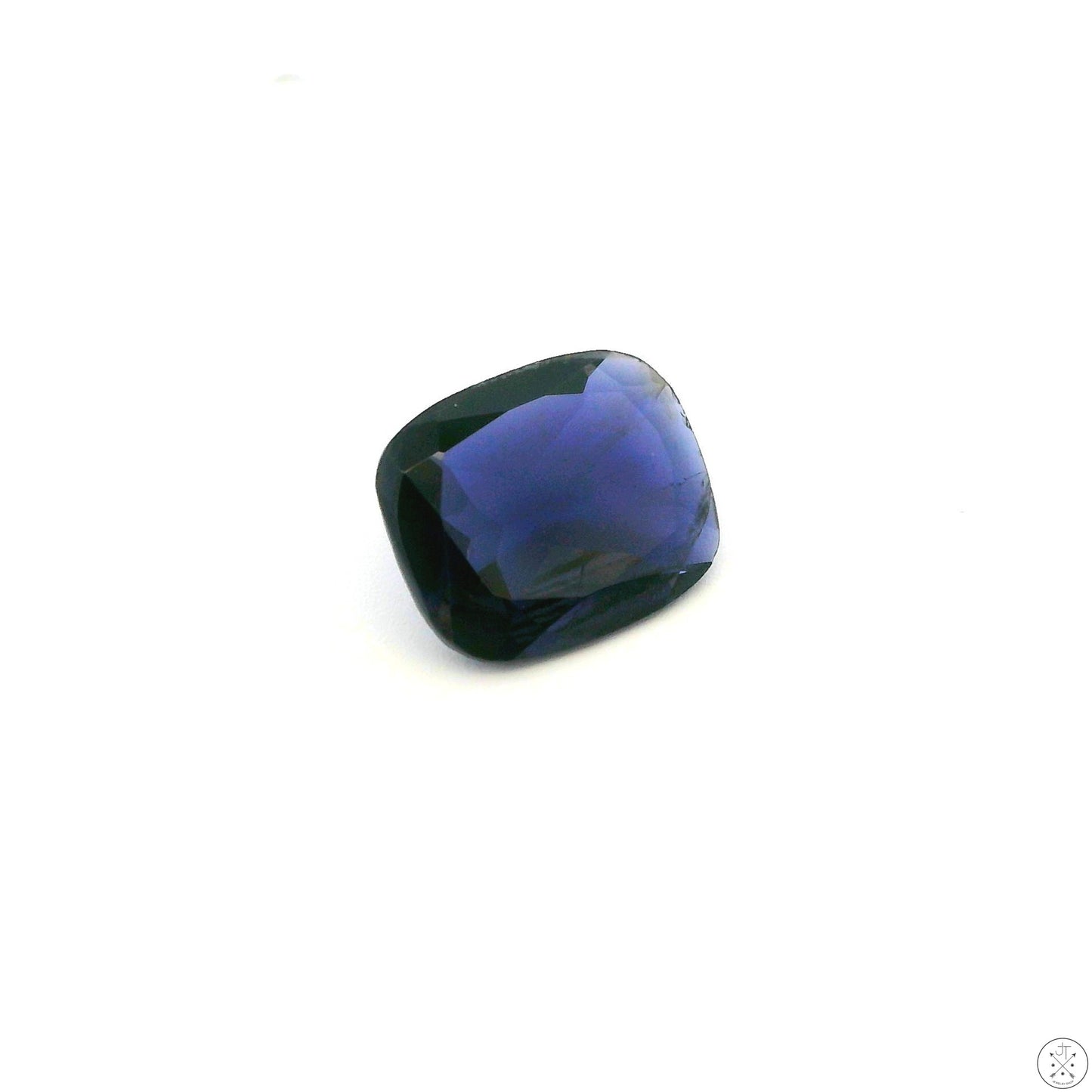 1.82 Carat Natural Iolite 10 x 8 mm Modified Rectangle Cut Faceted Gemstone Loose