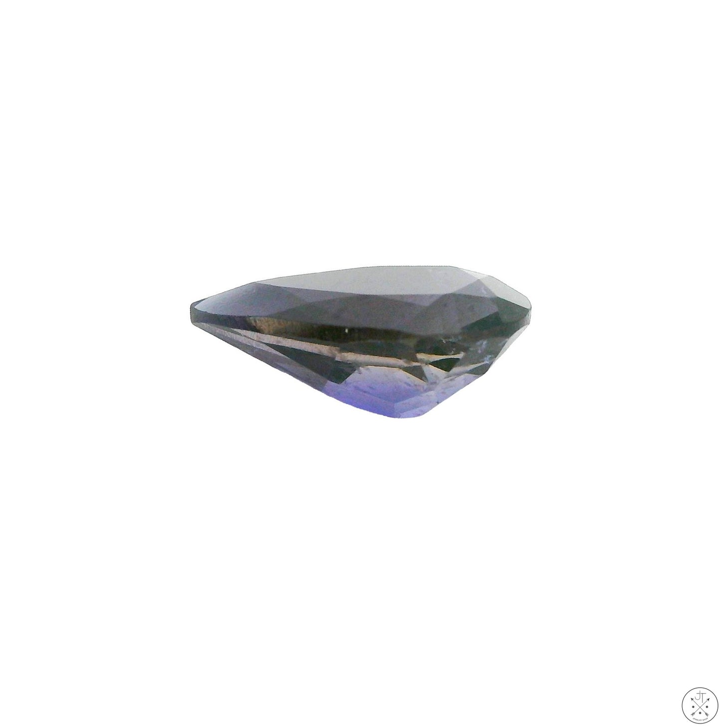 1.33 Carat Natural Iolite 10 x 7 mm Pear Cut Faceted Gemstone Loose