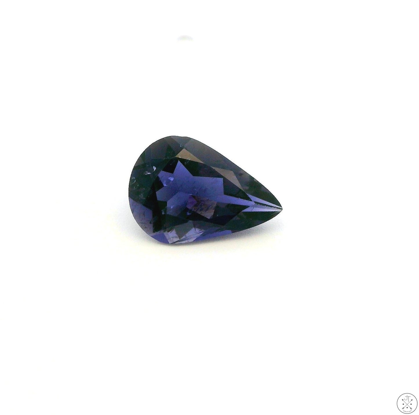 1.33 Carat Natural Iolite 10 x 7 mm Pear Cut Faceted Gemstone Loose