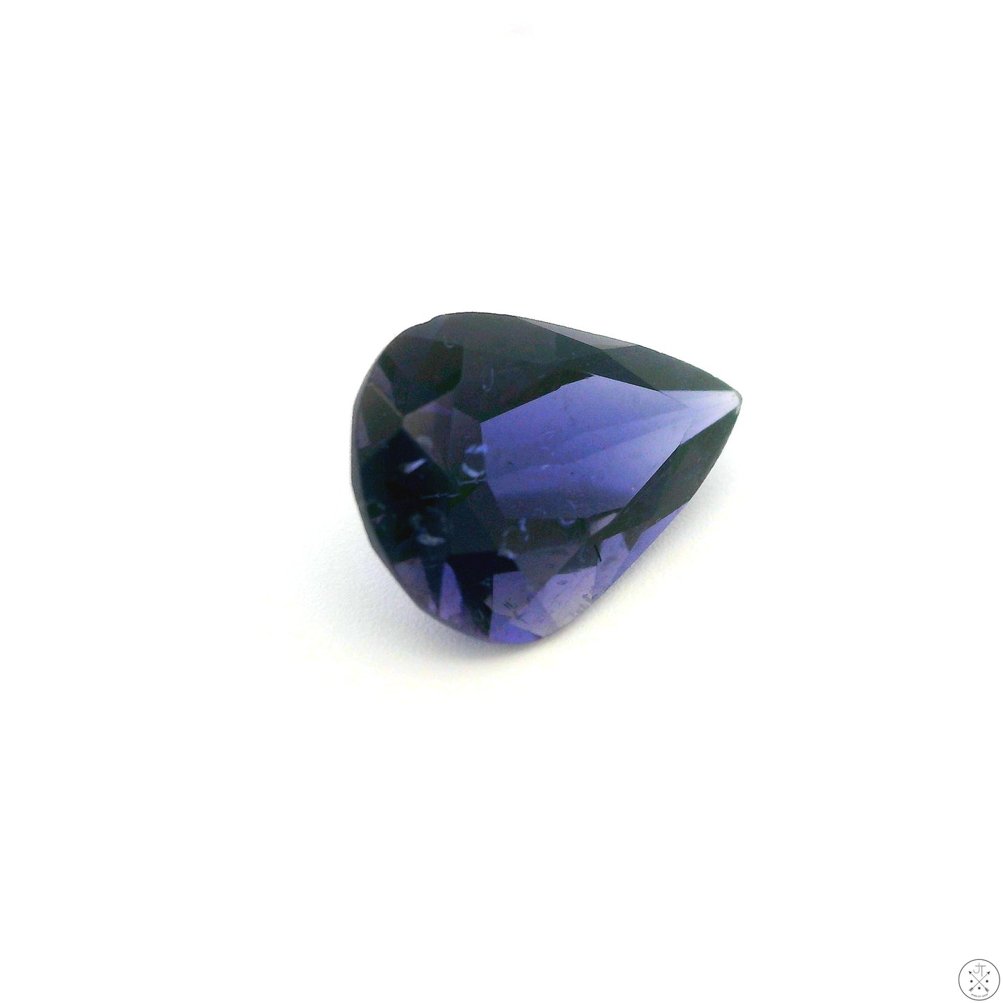 1.33 Carat Natural Iolite 10 x 7 mm Pear Cut Faceted Gemstone Loose