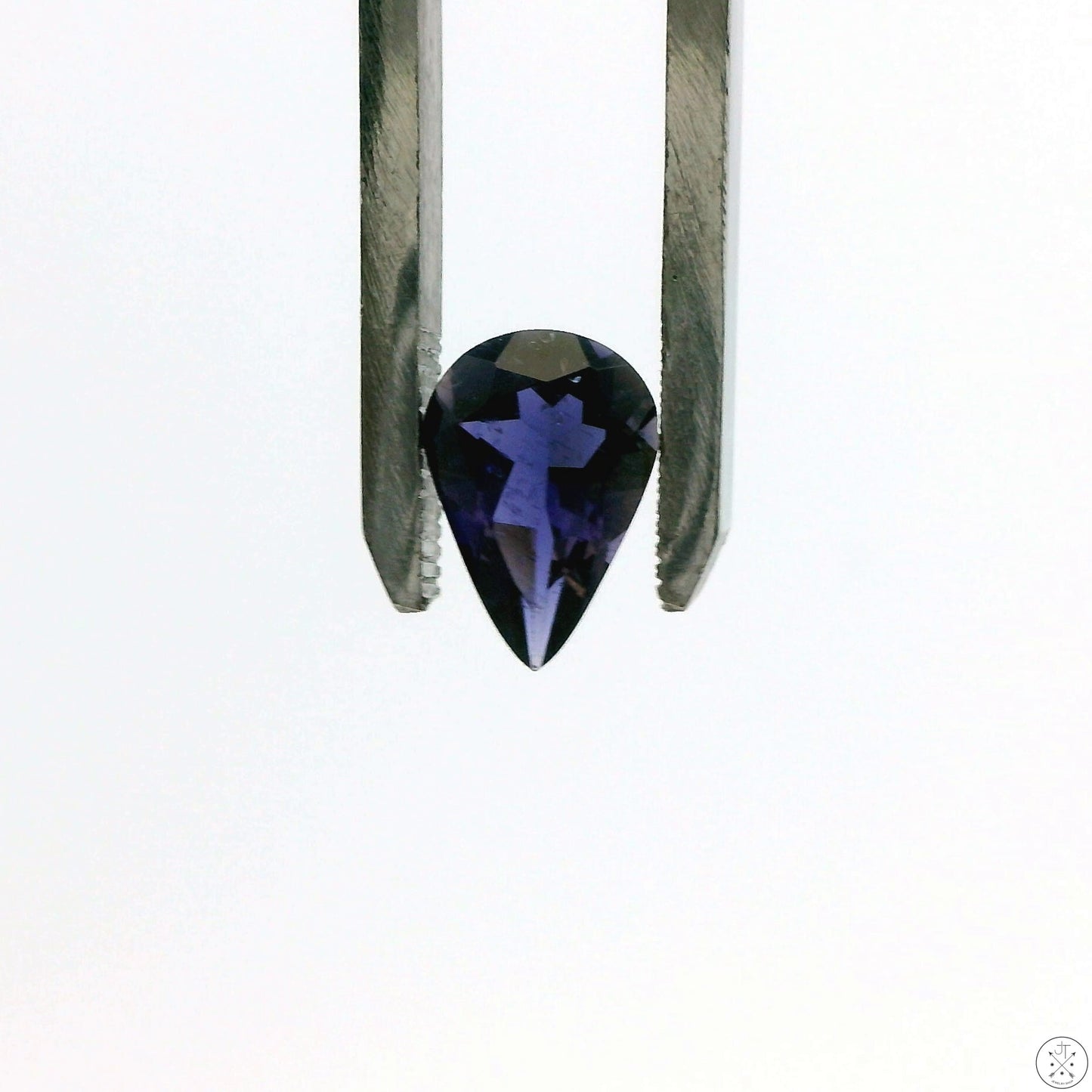 1.33 Carat Natural Iolite 10 x 7 mm Pear Cut Faceted Gemstone Loose