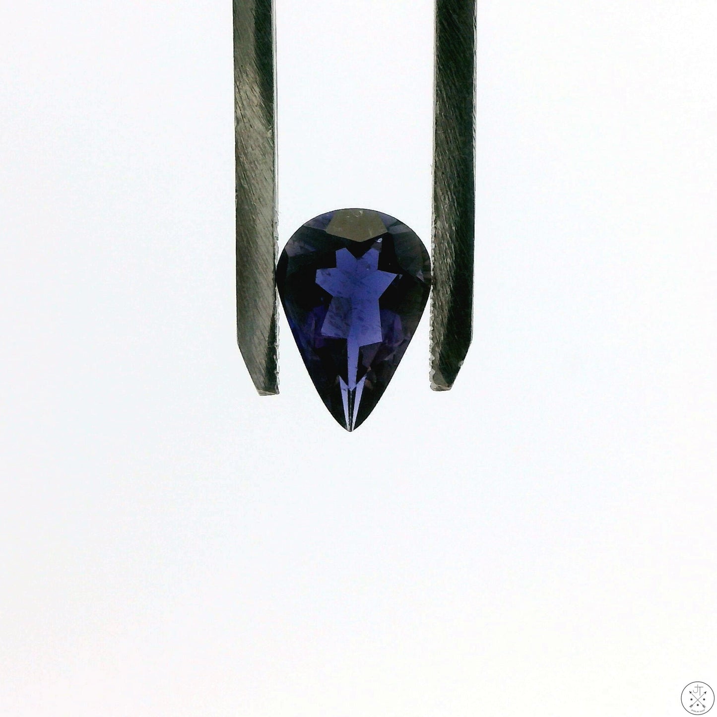 1.33 Carat Natural Iolite 10 x 7 mm Pear Cut Faceted Gemstone Loose