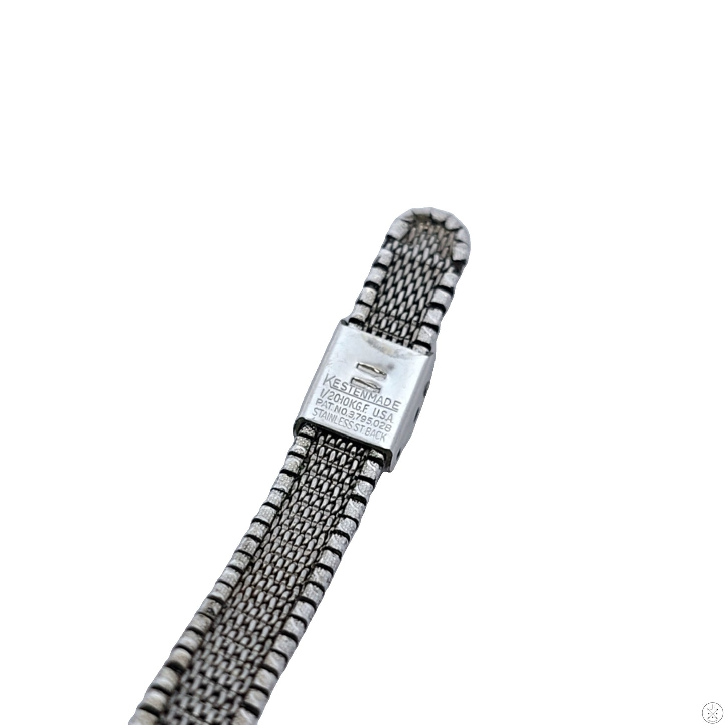 Vintage Bulova White Gold Plated Ladies Wristwatch 17 Jewel Watch Mechanical 7.5in Adjustable