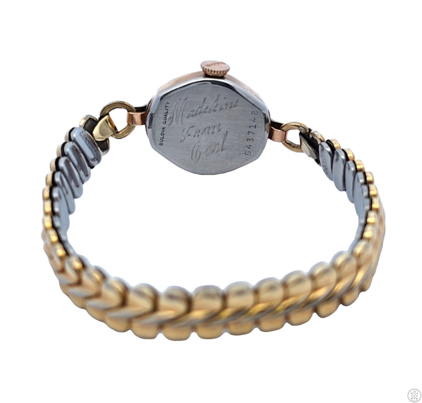 Vintage Bulova Gold Plated Ladies Wristwatch 17 Jewel Watch Mechanical 6in Stretch