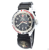 Vintage Vostok 1980s Tank Commander 40 mm Wristwatch Mechanical Running 8.5 in USSR