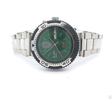 Vintage Slava KGB 38 mm Wristwatch Automatic Day Date Running 8 in Green