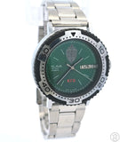 Vintage Slava KGB 38 mm Wristwatch Automatic Day Date Running 8 in Green