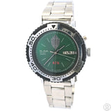 Vintage Slava KGB 38 mm Wristwatch Automatic Day Date Running 8 in Green