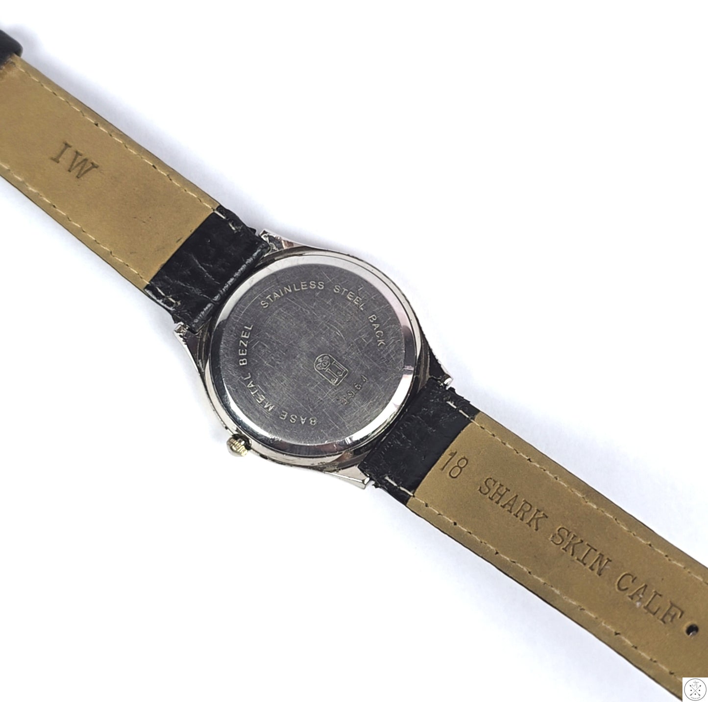 Vintage 34 mm Jules Jurgensen 6M59 Day Date Quartz Watch Diamond Markers