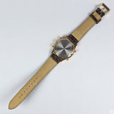 2000 Seiko Quartz 36 mm 6M15 World Timer Alarm Chronograph Calendar Watch Runs 8.5in