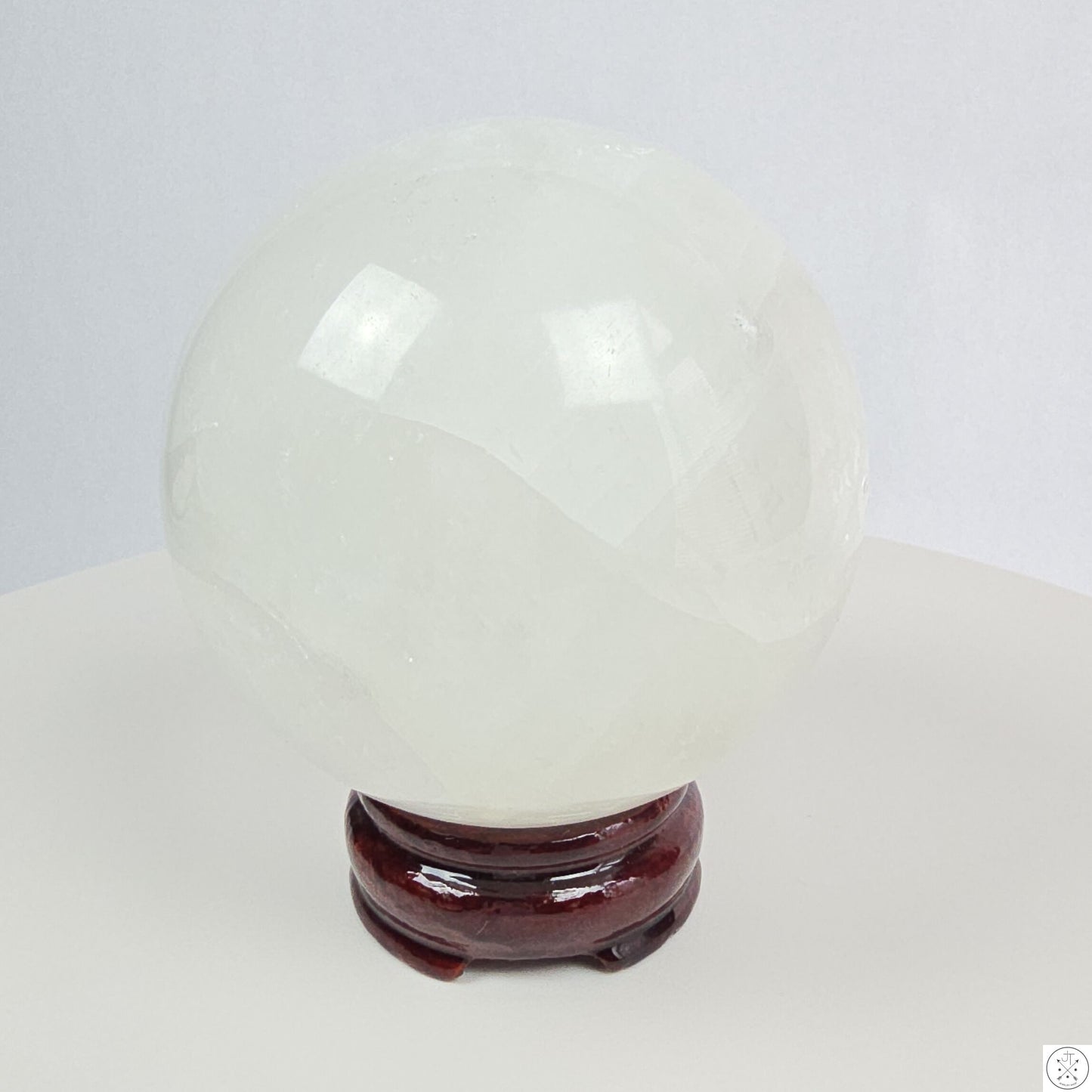 New 1150 gram 3.6 inch Natural Quartz Crystal Sphere Softball Size 2.5lb