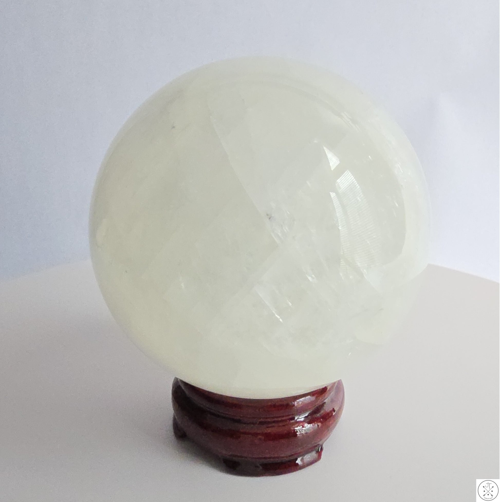 New 1150 gram 3.6 inch Natural Quartz Crystal Sphere Softball Size 2.5lb