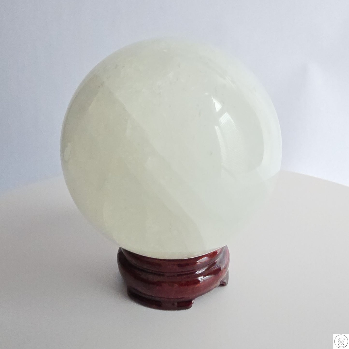 New 1150 gram 3.6 inch Natural Quartz Crystal Sphere Softball Size 2.5lb