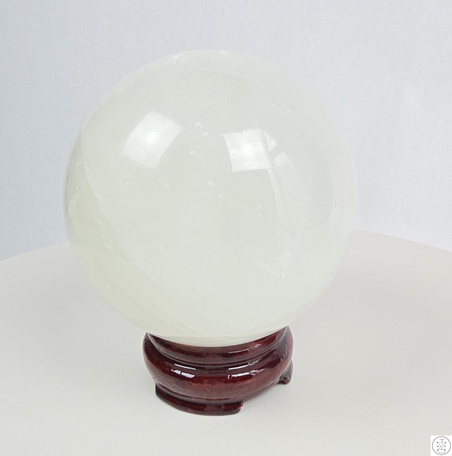 New 1150 gram 3.6 inch Natural Quartz Crystal Sphere Softball Size 2.5lb