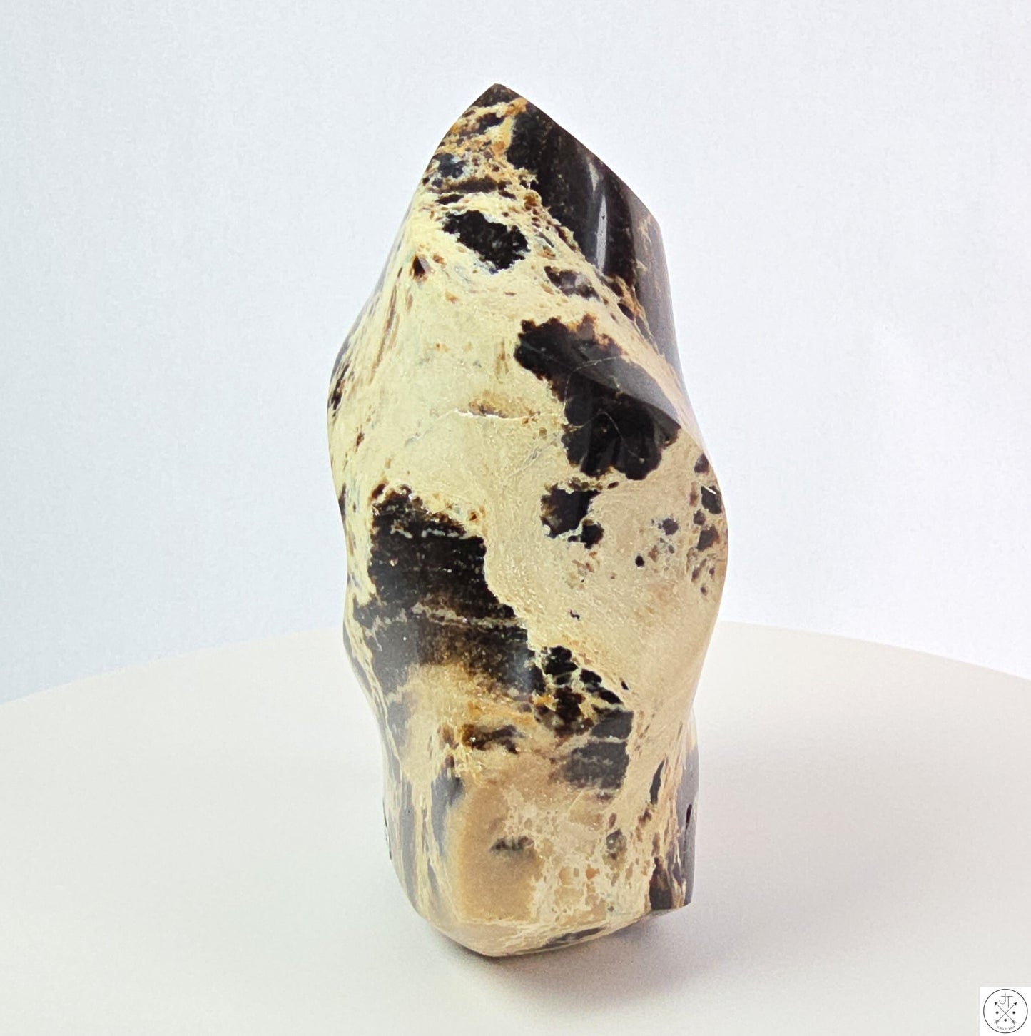 New 610 gram 5 1/4 inch Natural Black Opal Flame 1.35 lb