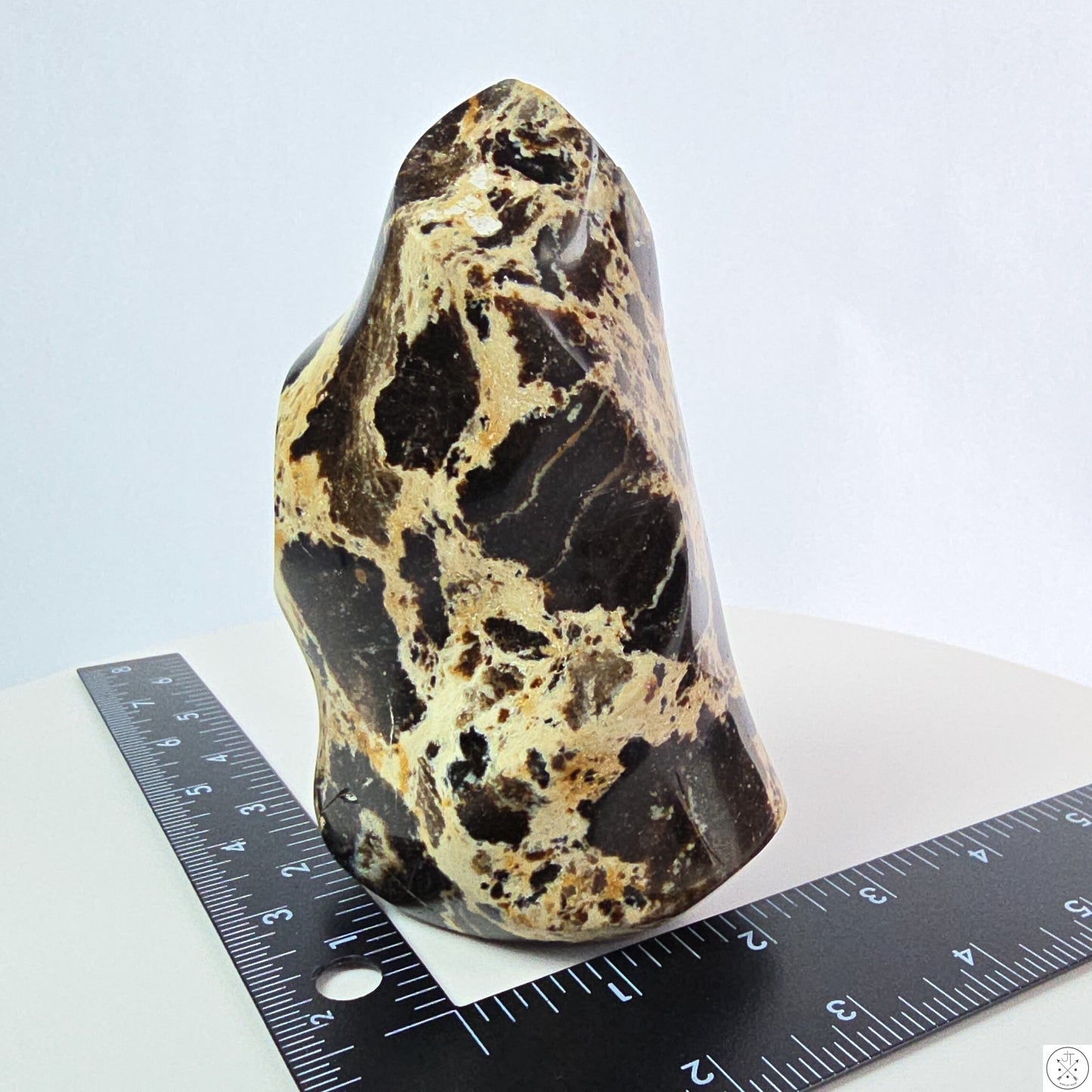 New 610 gram 5 1/4 inch Natural Black Opal Flame 1.35 lb