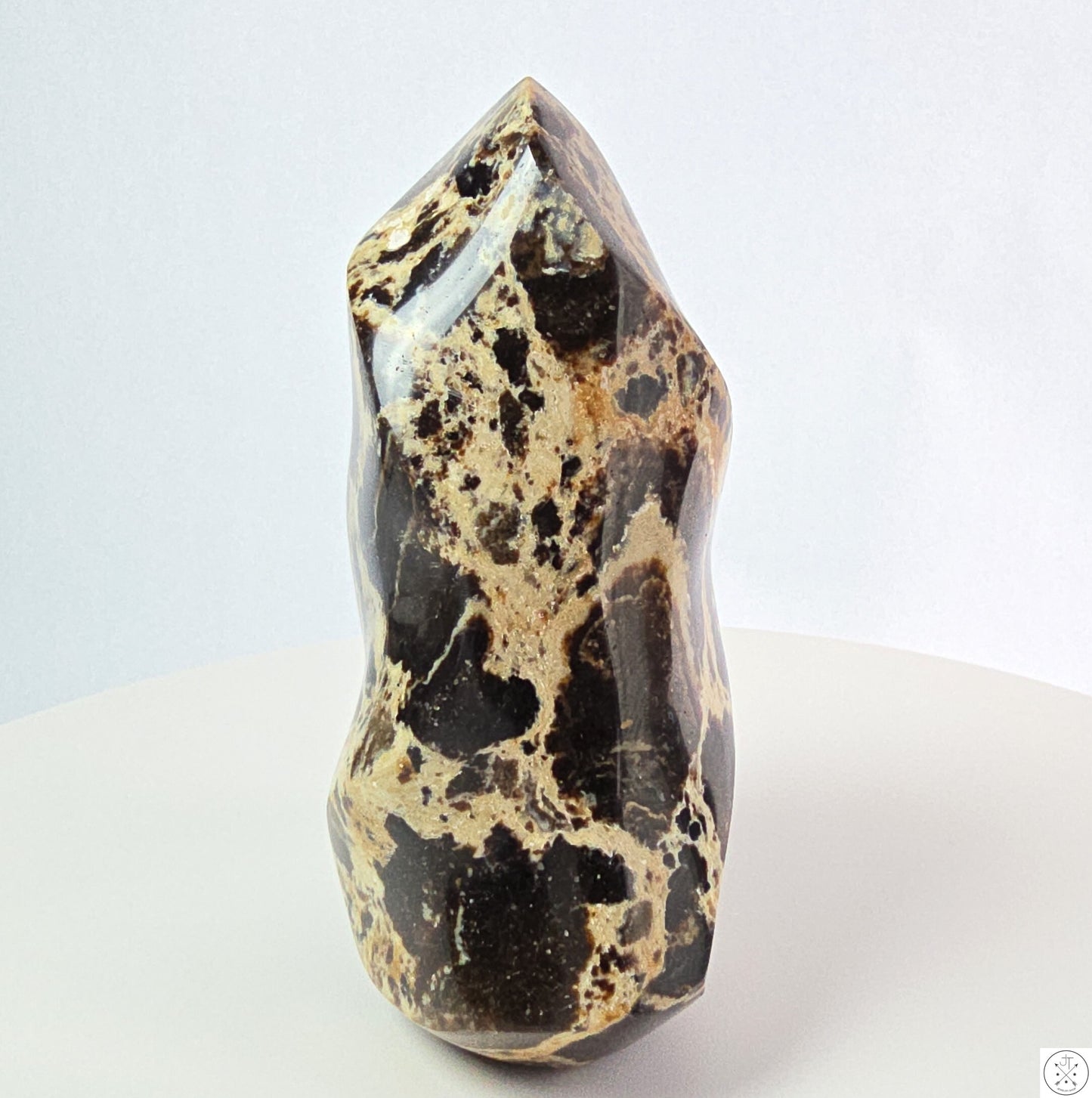 New 610 gram 5 1/4 inch Natural Black Opal Flame 1.35 lb