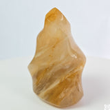 New 470 gram 4 inch Natural Golden Healer Quartz Flame 1.03 lb