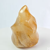 New 470 gram 4 inch Natural Golden Healer Quartz Flame 1.03 lb