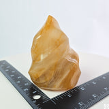 New 470 gram 4 inch Natural Golden Healer Quartz Flame 1.03 lb