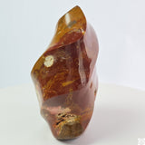New 675 gram 5 1/4 inch Natural Red Jasper Flame 1.5 lb