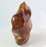 New 675 gram 5 1/4 inch Natural Red Jasper Flame 1.5 lb