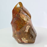 New 675 gram 5 1/4 inch Natural Red Jasper Flame 1.5 lb
