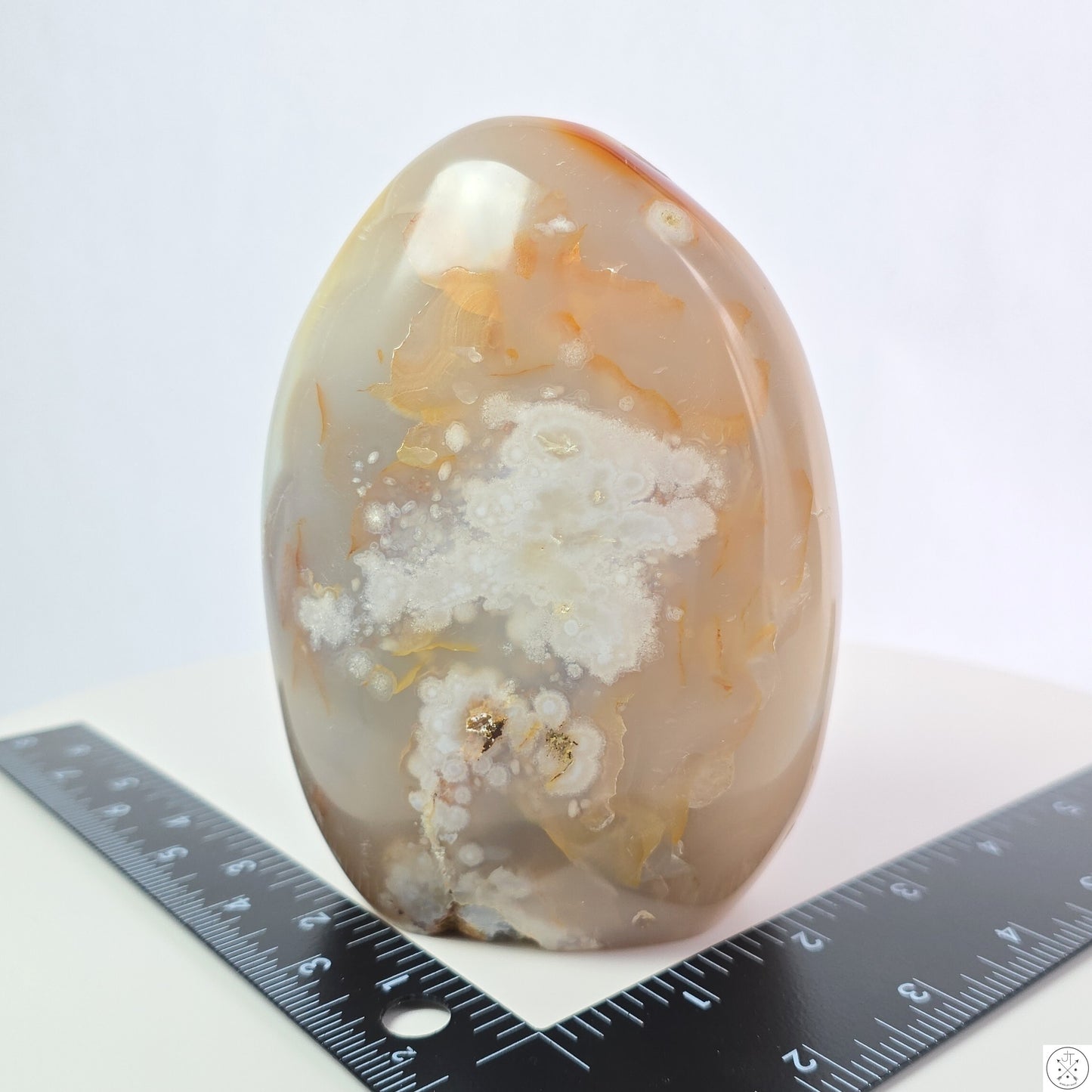 New 1195 gram 5 1/4 inch Natural Flower Agate Freeform 2.6 lb