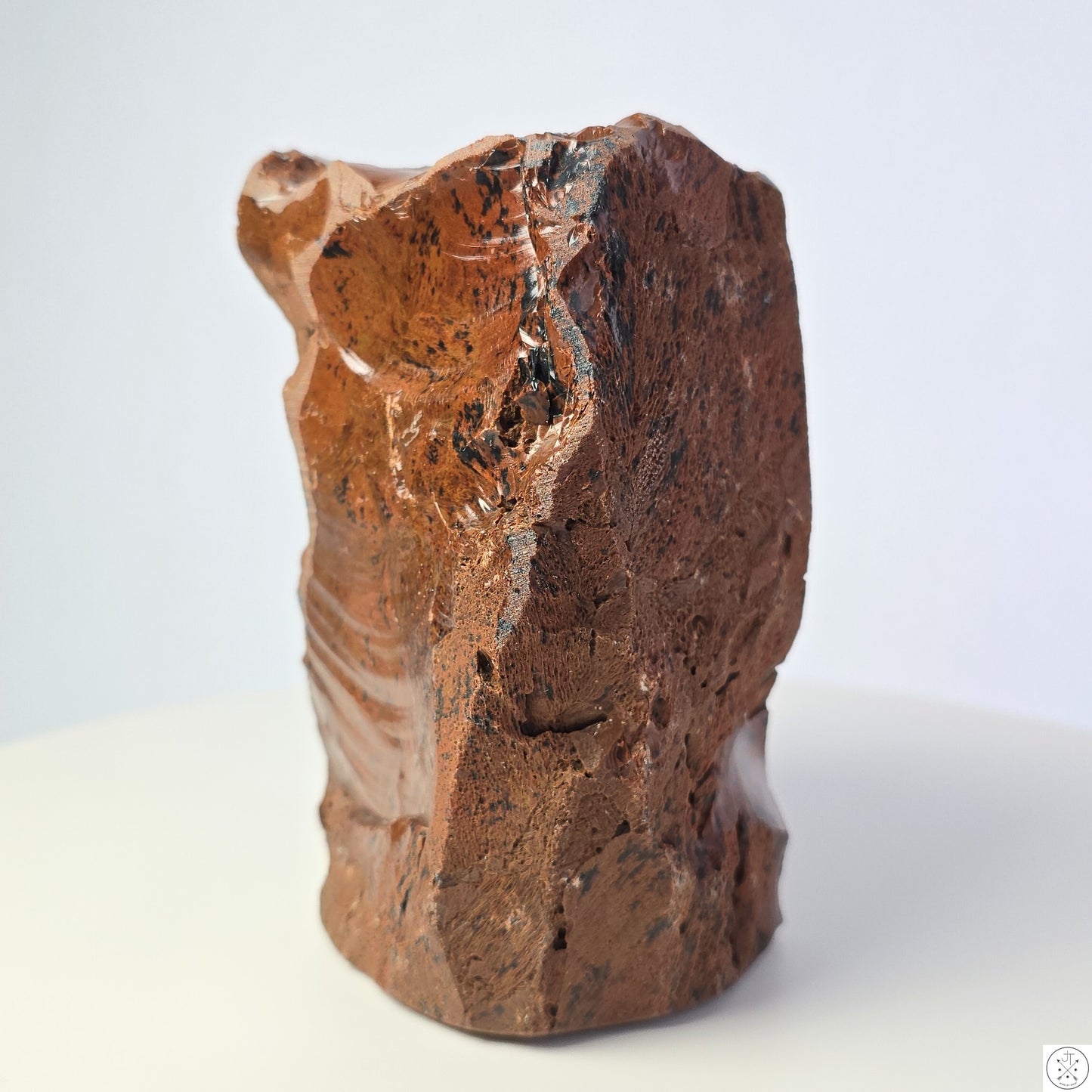 Vintage 1117 gram 4.7 inch Natural Mahogany Obsidian Freeform 2.46 lb Specimen