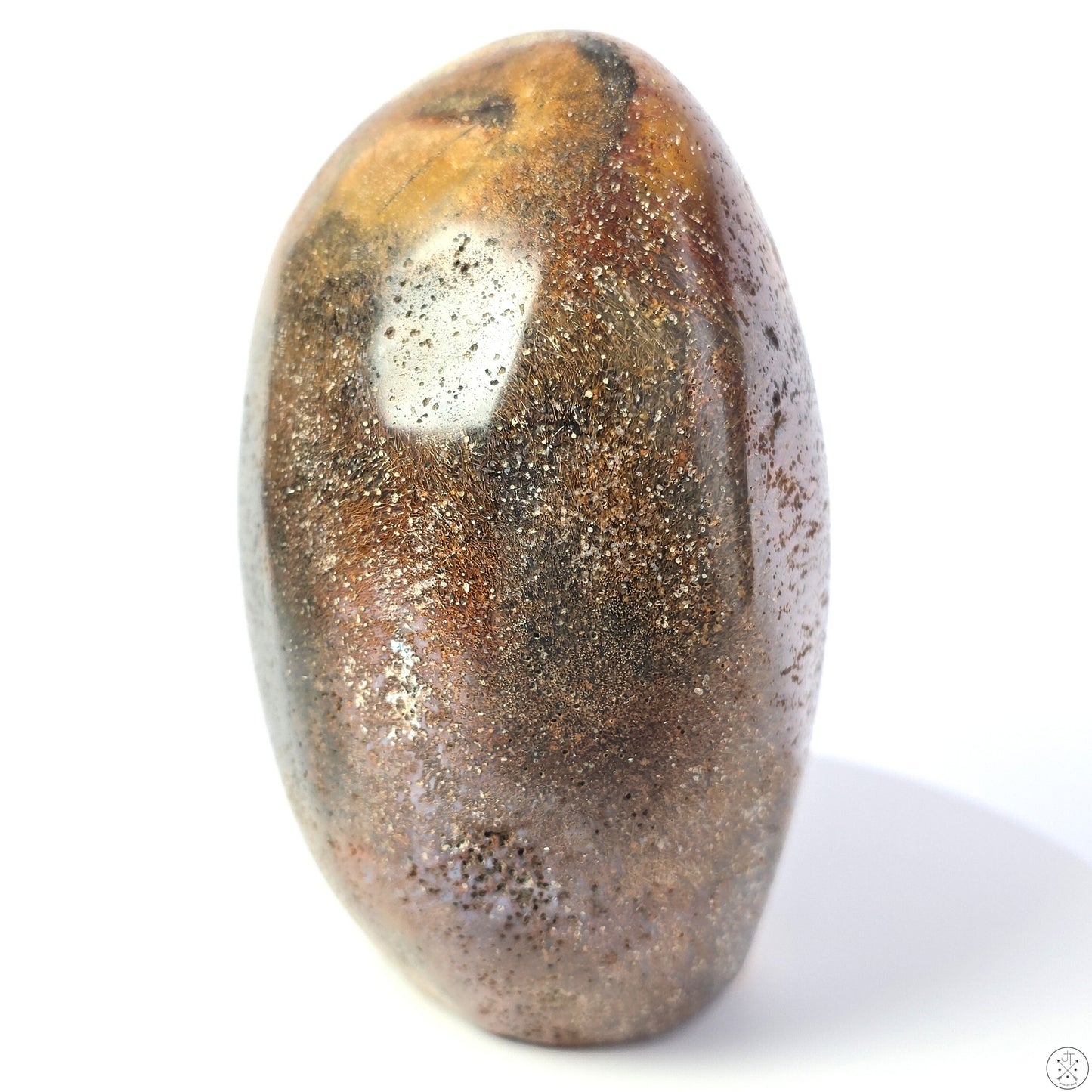 New 1242 gram 4.9 inch Natural Hair Agate Freeform 2.74 lb Polished Specimen