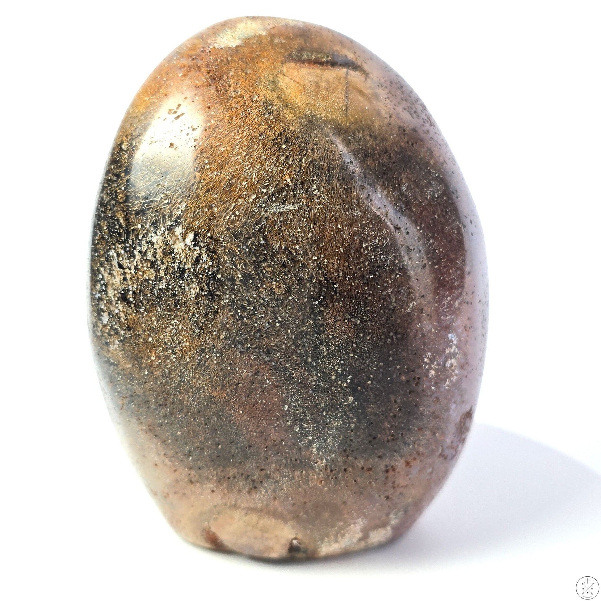 New 1242 gram 4.9 inch Natural Hair Agate Freeform 2.74 lb Polished Specimen